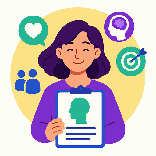 Personality exploration art illustration