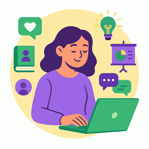 Self-discovery and support illustration