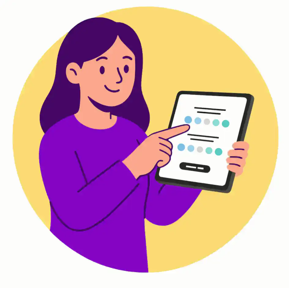 Personality test guidelines illustration
